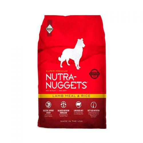 NUTRA NUGGETS LAMB MEAL & RICE 15 KG.